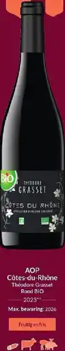 Intermarché AOP Côtes-du-Rhône Théodore Grasset Rood BIO aanbieding