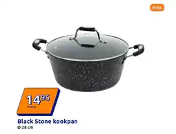 Action Black Stone kookpan aanbieding