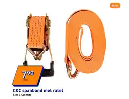 Action C&C spanband met ratel aanbieding