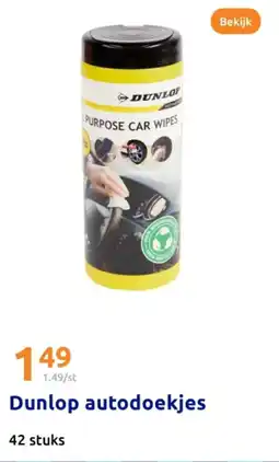 Action Dunlop autodoekjes aanbieding