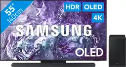 Coolblue Samsung OLED 4K 55S95D (2024) + Barre de Son aanbieding