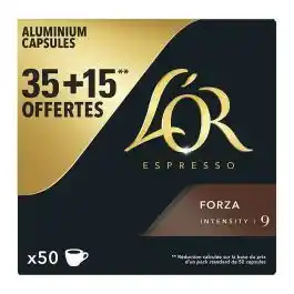 Electro Depot L’OR FORZA-capsule 35+15 aanbieding
