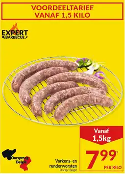 Intermarché Varkens en runderworsten aanbieding