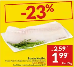 Intermarché Blauwe lengfilet aanbieding