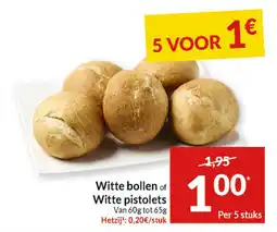 Intermarché Witte bollen of Witte pistolets aanbieding