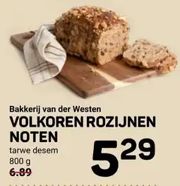 Ekoplaza Bakkerij van der westen volkoren rozijnen noten aanbieding