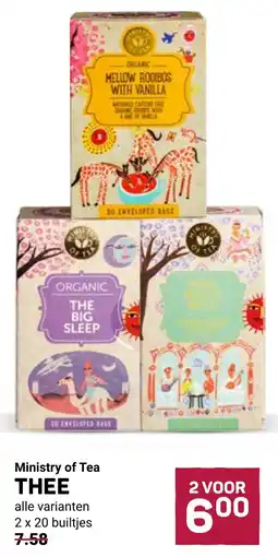Ekoplaza Ministry of tea thee aanbieding