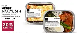 Ekoplaza Marqt verse maaltijden aanbieding