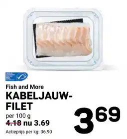 Ekoplaza Fish and more kabeljauwfilet aanbieding
