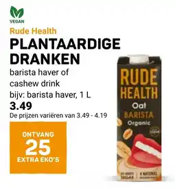 Ekoplaza Rude health plantaardige dranken aanbieding