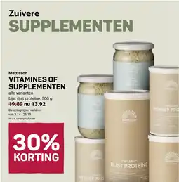 Ekoplaza Mattisson vitamines of supplementen aanbieding