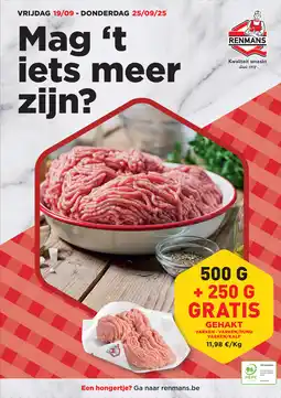 Renmans Gehakt varken varken / rund varken / kalf aanbieding