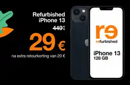Orange Refurbished iPhone 13 aanbieding