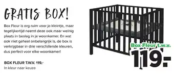 Baby-Dump Box fleur aanbieding