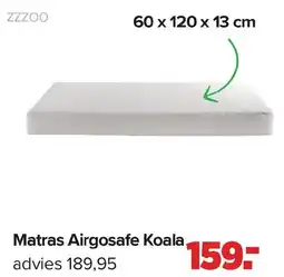 Baby-Dump ZZZOO Matras Airgosafe Koala aanbieding