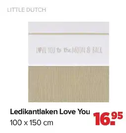Baby-Dump Ledikantlaken Love You aanbieding