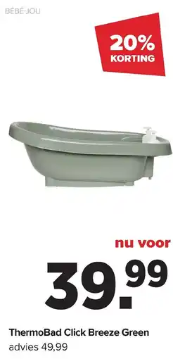 Baby-Dump Bébé-jou ThermoBad Click Breeze Green aanbieding