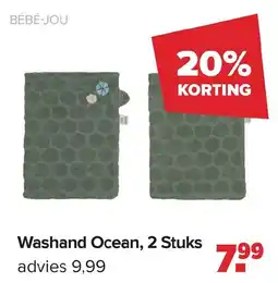 Baby-Dump Bébé-jou Washand Ocean, 2 Stuks aanbieding