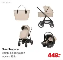 Baby-Dump Kikkaboo 3-in-1 Modena combi-kinderwagen aanbieding