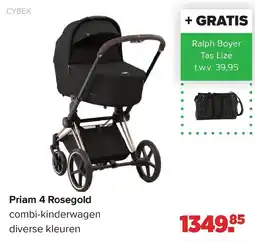 Baby-Dump Cybex Priam 4 Rosegold combi-kinderwagen aanbieding