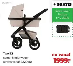 Baby-Dump Dubatti Two E2 combi-kinderwagen aanbieding