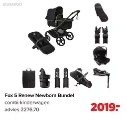 Baby-Dump Bugaboo Fox 5 Renew Newborn Bundel combi-kinderwagen aanbieding
