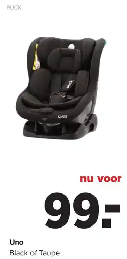 Baby-Dump Puck Uno Black of Taupe aanbieding
