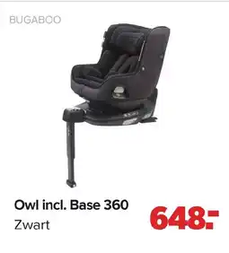 Baby-Dump Bugaboo Owl incl. Base 360 Zwart aanbieding