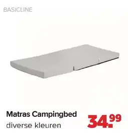 Baby-Dump Basicline Matras Campingbed aanbieding