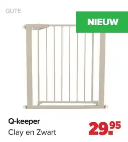 Baby-Dump Qute Q-keeper Clay en Zwart aanbieding