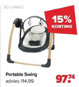 Baby-Dump Bo jungle Portable Swing aanbieding