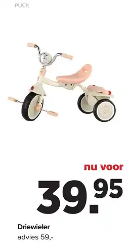 Baby-Dump Puck Driewieler aanbieding