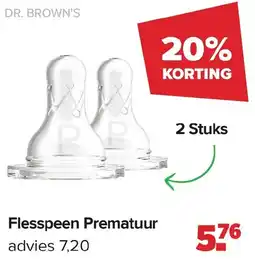 Baby-Dump Dr. brown's Flesspeen Prematuur aanbieding