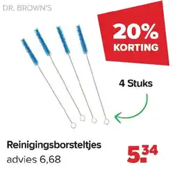 Baby-Dump Dr. brown's Reinigingsborsteltjes aanbieding