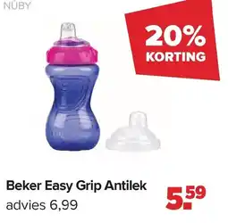 Baby-Dump Nuby Beker Easy Grip Antilek aanbieding