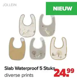 Baby-Dump Jollein slab waterproof 5 stuks aanbieding