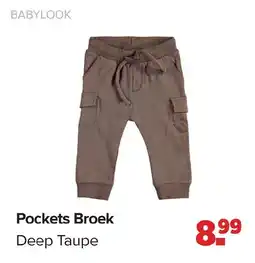 Baby-Dump Pockets Broek Deep Taupe aanbieding