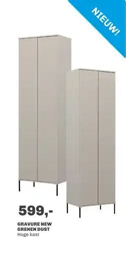 Trendhopper Gravure new grenen dust hoge kast aanbieding