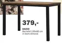 Trendhopper Dazio bartafel in dark almond aanbieding