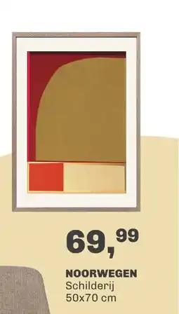Trendhopper Noorwegen schilderij aanbieding