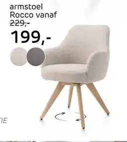 Henders & Hazel Armstoel rocco aanbieding