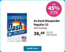 Plein.nl 8x dash waspoeder regular 22 aanbieding