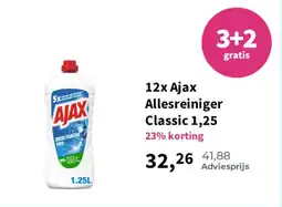 Plein.nl 12x ajax allesreiniger classic 1,25 aanbieding