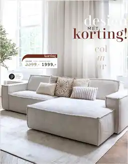 Xooon Colmar 2-zits + longchair aanbieding
