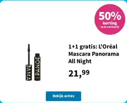 Plein.nl L'Oréal Mascara Panorama All Night aanbieding