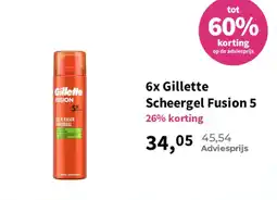 Plein.nl Gillette Scheergel Fusion 5 aanbieding