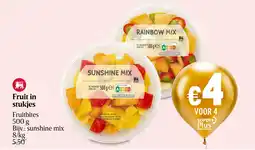 Delhaize Fruit in stukjes aanbieding