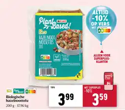 Delhaize Biologische hazelnoottofu aanbieding