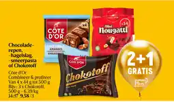 Delhaize Chocoladerepen, hagelslag, smeerpasta of Chokotoff aanbieding