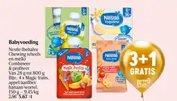 Delhaize Babyvoeding Nestlé (behalve Chewing wheels en melk) aanbieding